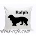 JDS Personalized Gifts Personalized Basset Hound Classic Silhouette Throw Pillow JMSI2511